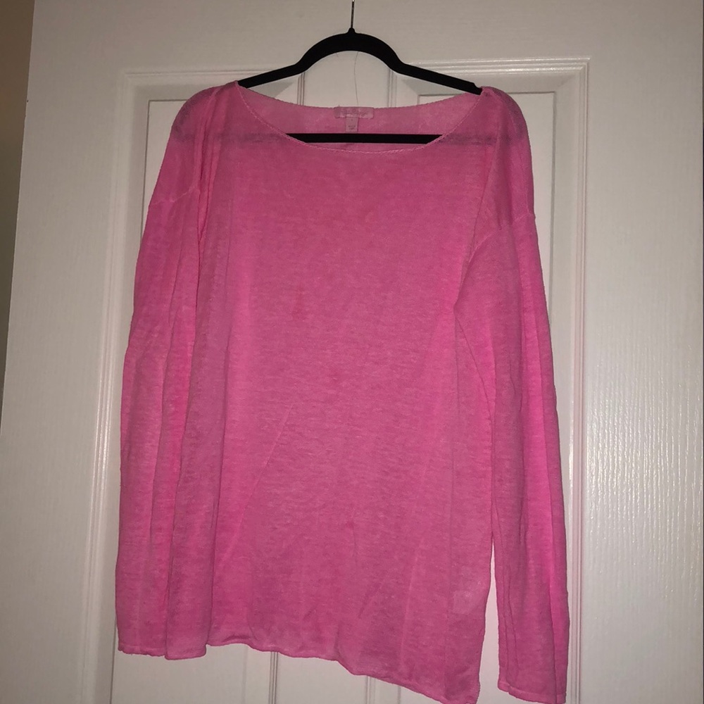 LIlly Pulitzer Long Sleeve Linen Top